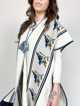 Load image into Gallery viewer, Vintage 70s Knit Bluebird Cape