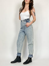 Load image into Gallery viewer, Vintage 80s P.S. Gitano Ultra High Rise Acid Wash Jeans Waist 28-30”