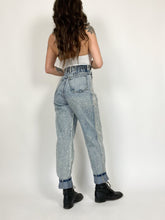 Load image into Gallery viewer, Vintage 80s P.S. Gitano Ultra High Rise Acid Wash Jeans Waist 28-30”