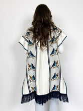 Load image into Gallery viewer, Vintage 70s Knit Bluebird Cape