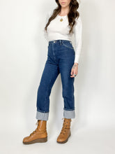 Load image into Gallery viewer, Vintage 70s Rustler Dark Wash Jeans Waist 32”