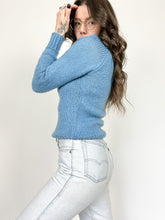 Load image into Gallery viewer, Vintage Dusty Blue Pullover Sweater