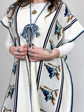 Load image into Gallery viewer, Vintage 70s Knit Bluebird Cape