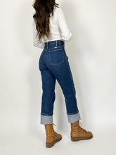 Load image into Gallery viewer, Vintage 70s Rustler Dark Wash Jeans Waist 32”