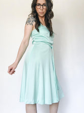 Load image into Gallery viewer, Vintage 70s Mint String Waist Dress