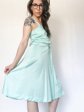 Load image into Gallery viewer, Vintage 70s Mint String Waist Dress