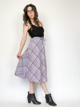 Load image into Gallery viewer, Vintage 80s Plaid Pastel Skirt