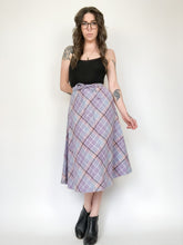 Load image into Gallery viewer, Vintage 80s Plaid Pastel Skirt