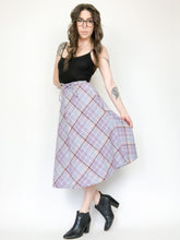 Load image into Gallery viewer, Vintage 80s Plaid Pastel Skirt