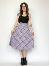 Load image into Gallery viewer, Vintage 80s Plaid Pastel Skirt