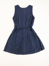 Load image into Gallery viewer, Vintage 90s Blue and White Polka Dot Romper