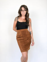 Load image into Gallery viewer, Vintage 80s Camel Suede Skirt