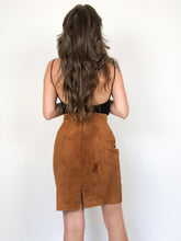 Load image into Gallery viewer, Vintage 80s Camel Suede Skirt