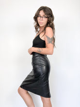 Load image into Gallery viewer, Danier Ultra Soft Leather Knee Length Skirt