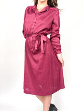 Load image into Gallery viewer, Vintage 80s Pour Vous Semi Sheer Polyester Dress
