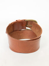 Load image into Gallery viewer, Vintage Ports International Cognac Leather Belt