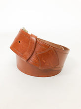 Load image into Gallery viewer, Vintage Ports International Cognac Leather Belt