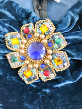 Load image into Gallery viewer, Vintage 80s L’atlier Dark Teal Blue Crushed Velvet Mini Dress