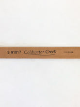 Load image into Gallery viewer, Vintage 80s Coldwater Creek Tan Mock Croc Belt