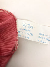 Load image into Gallery viewer, Vintage 70s Van Raalte Pink Silky Nylon Slip Dress with Lace Trim