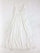 Load image into Gallery viewer, Vintage 80s White Chiffon Nightgown with Cutouts