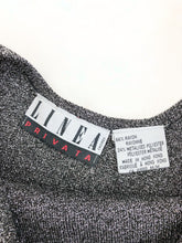 Load image into Gallery viewer, Vintage 80s Linea Privata Silver Metallic Bodycon Minidress