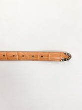 Load image into Gallery viewer, Vintage 80s Coldwater Creek Tan Mock Croc Belt