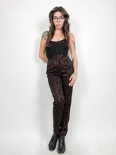 Load image into Gallery viewer, Vintage 90s Votre Nom Brown and Black High Rise Trousers Waist 26”