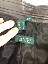 Load image into Gallery viewer, Danier Ultra Soft Black Leather High Rise Pants Waist 27”