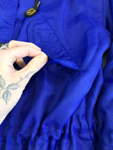 Load image into Gallery viewer, Holt Renfrew Cobalt Blue Utility Jacket