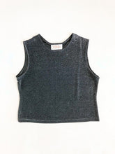 Load image into Gallery viewer, Vintage 90s VIP Petites Silver Sparkle Top