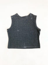 Load image into Gallery viewer, Vintage 90s VIP Petites Silver Sparkle Top