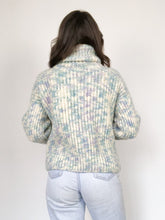 Load image into Gallery viewer, Vintage 90s Hand Knit Wool Pastel Turtleneck