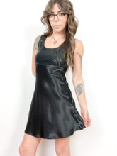 Load image into Gallery viewer, Vintage 90s Evidence Black Satin and Sparkle Party Dress