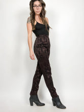 Load image into Gallery viewer, Vintage 90s Votre Nom Brown and Black High Rise Trousers Waist 26”