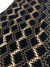 Load image into Gallery viewer, Vintage 80s Nu-Mode Black and Gold Sequin Party Dress
