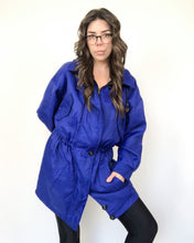 Load image into Gallery viewer, Holt Renfrew Cobalt Blue Utility Jacket