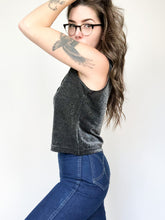 Load image into Gallery viewer, Vintage 90s VIP Petites Silver Sparkle Top