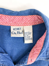 Load image into Gallery viewer, Vintage 70s/80s Koret City Blues Denim Button Up Blouse