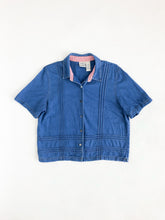 Load image into Gallery viewer, Vintage 70s/80s Koret City Blues Denim Button Up Blouse