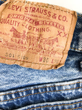 Load image into Gallery viewer, Vintage 80s Levis 501 Acid Wash High Rise Jeans Waist 30”
