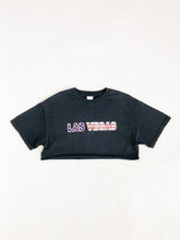 Load image into Gallery viewer, Vintage Las Vegas Stars and Stripes Cropped Tee Size L