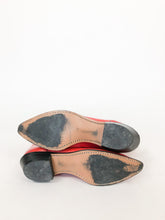 Load image into Gallery viewer, Vintage 80s Capezio Red Leather Concho Cowboy Boots Size 9