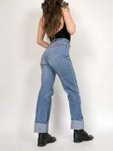 Load image into Gallery viewer, Vintage 70s Brittania High Rise Straight Leg Jeans Waist 26”