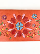 Load image into Gallery viewer, Vintage Hand Tooled Painted Wallet