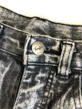 Load image into Gallery viewer, Vintage 80s Traffic Grey Acid Wash Stretchy High Rise Skinny Jeans Waist 26/27”