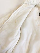Load image into Gallery viewer, Vintage 80s White Rabbit Fur Cropped Jacket