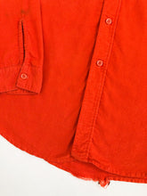 Load image into Gallery viewer, Vintage 70s Big Mike Union Made Orange Flannel Button Up