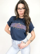 Load image into Gallery viewer, Vintage 1998 Sturgis Rally Navy Blue Wolf Moon Tee Size M