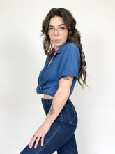 Load image into Gallery viewer, Vintage 70s/80s Koret City Blues Denim Button Up Blouse